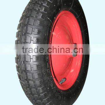 Pneumatic rubber tire wheel 3.25/3.00-8