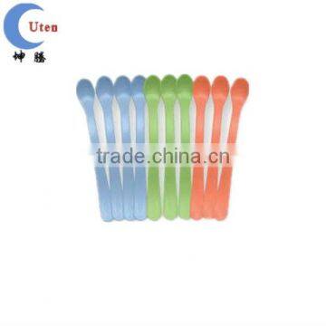 colorful baby silicone feeding spoon