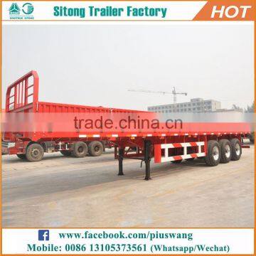 Sitong cargo trailer supplies high wall 50 Tons side panel tri-alxe side wall semi trailer