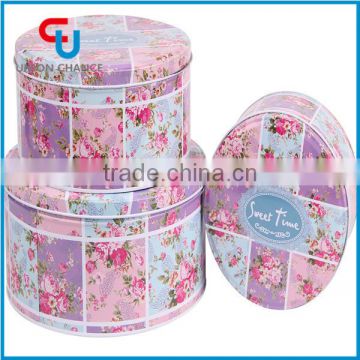 Tin-plated round cheese tin boxes