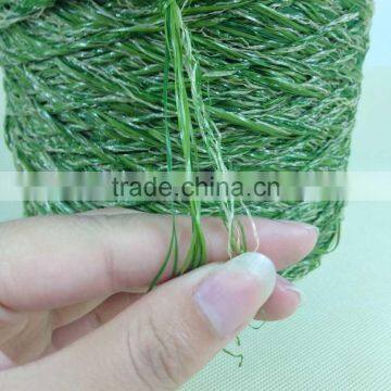 100% 10000dtex /16F PE straight & PP curl Artificial Landscaping Grass Yarn with pallet