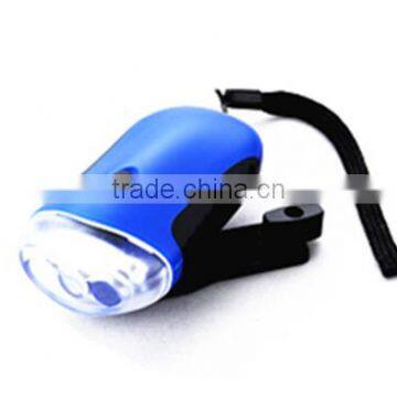 Popular Manual Generater Power With Mobile Phone Charger 3 Led Flashlight photo-2
