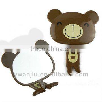 Supply Creative Fashion Cartoon Desktop Folding Mirror / Makeup Mirror