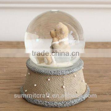 Funny Bear Resin Unique Glass Snow Globe photo-2