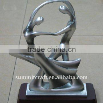 OEM resin dancing abstract figurine