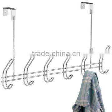 Chrome Door Organizer Over the Door Hook For Clothes,Towels photo-2
