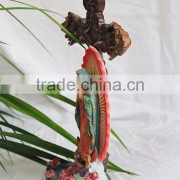 Religious Christian Ceremony Baptism Mary Crucifix Cross Figurine photo-3