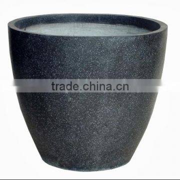 Round lightweight cement pots-Concrete flower pots-Terrazzo garden planters