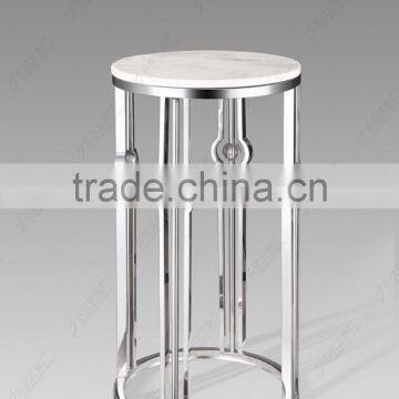 Modernly Designed Stainless Steel Glass Pedestal Set of 2 Pot Stand photo-3