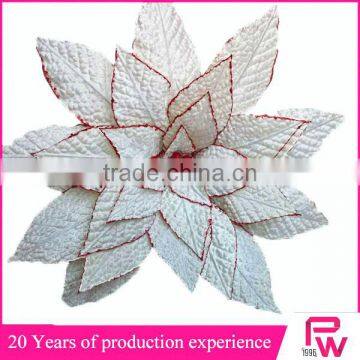 bulk buy christmas decorations artificial white poinsettia flowers for christmas market