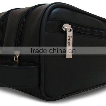 2017 Best saling Large capacity travel leather men toiletry bag