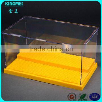 Top Quality Square Box! Black Base Acrylic Plane Model Display Case, Custom Plexiglass Case Manufactory, Wholesale Acrylic Box photo-3