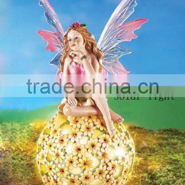 Beautiful fairy figurines wholesale with solar light