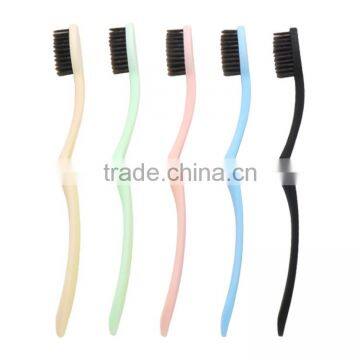 Hotel Toothbrush 5pcs/package Home Toothbrush Kit Charcoal Toothbrush photo-2