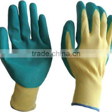 SUNNYHOPE Fancy Blue Latex Full Coated Working Safety Gloves photo-3