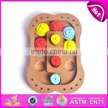 Best Interactive Fun IQ Game Feeder Hide and Seek Toys Wooden Puzzles for Dogs Cats and Pets W06F040 photo-2