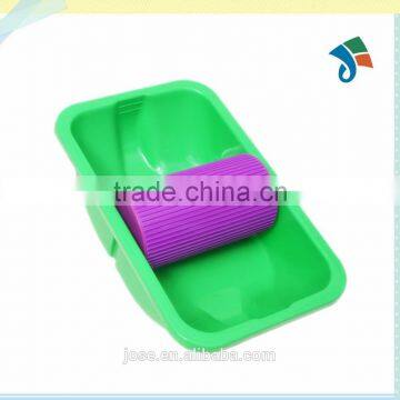 2set Sponge Decorative Paint Roller and Tray Set Painting Brush Paint Pad Pro Point N Paint Household Wall Tool Drop photo-2