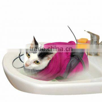 Zipper Mesh Pocket Clean Cat Bath Cage Pet Cat Clean Bag photo-6