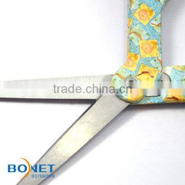 STA0013 LFGB Certificated 8-1/2" Stainless Steel Colorful Plastic Handle Tailor Scissors photo-3