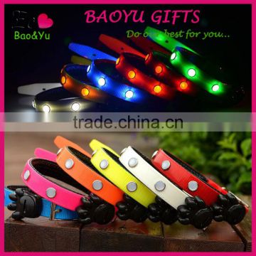 Fashion Pet TPU flash collar led dog collar