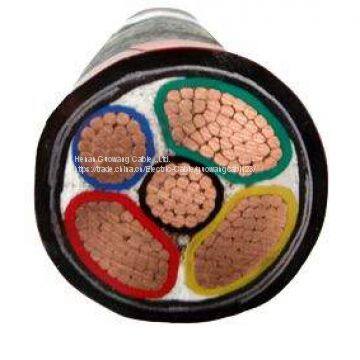 High Quality Copper Conductor XLPE Jacket Steel Wire Armoured Copper Braid Shielded PVC 4*50MM2 Price Per Meter photo-2