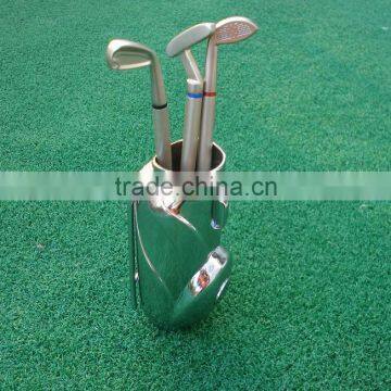 High End Wholesale Gofl Gift Metal Material Golf Bag Brush Pot photo-2