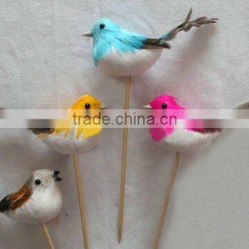 Feather bird stick for Home,XM,Garden,Valentine day Deco