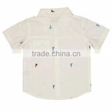 Organic Cotton Plain Style Shirt New Fashion Kids Shirt and 2017 New Style Fancy Baby Clohing t Shirt With Boys Shirt Top Design photo-2