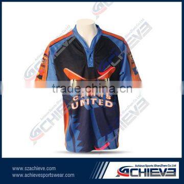 China high quality clothing custom sublimation rugby shirts,rugby jersey