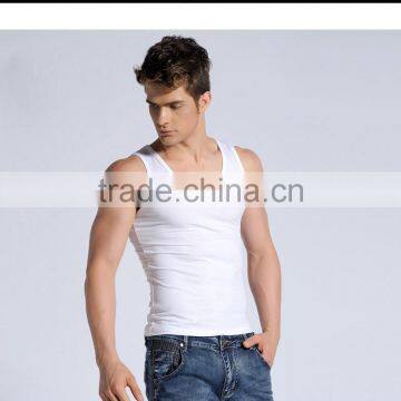 bodybuilding clothing athletic y back 95%cotton+5%spandex stringer plain tank top men