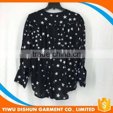 Best Sexy Star Print Fancy Black Blouse Designs photo-6