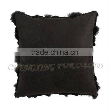 CX-D-101A China OEM Company Cheap Genuine Fox Fur Wholesale Cushion Covers photo-6