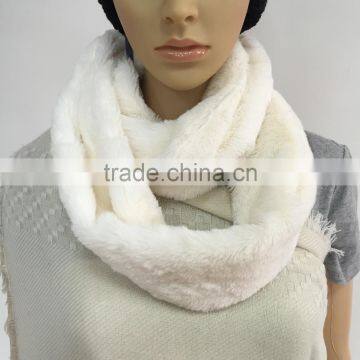 PV Velvet Fabric Infinity Scarf photo-5
