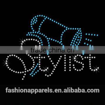 Uniflying Latest Fashion Comb Scissors Dryer Hairdresser Iron on Rhinestone Sheets photo-5