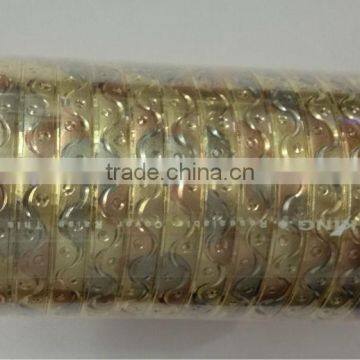 Imitation Jewelry, Gold Plated Bangles, Diamond Cut Bangle, Fashion Jewelry, Tri Color Plated Bangle photo-5
