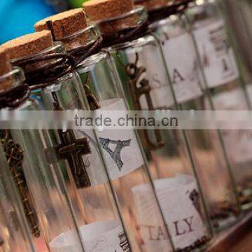 Clear Glass Bottles Vials Jars Containers Small Charm Wishing Bottle Tiny Decoration Glass Bottles photo-5