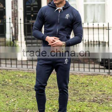 Top Quality Men's Tracksuits Full Zip Hooded Tracksuit Tops Gym Fitted Hoodie Tapered Jogger Pants Tracksuit Bottoms OEM