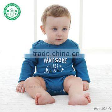 OEM Service Full Sleeve Boutique Cotton Baby Romper Hot Selling Baby Bodysuit photo-5
