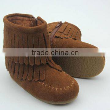 Top - Grade Fancy Girl Suede Winter Boots Faashion for Kids Shoes photo-6