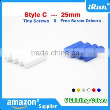 Metal Aglets Shoelace Tips in Gold/Silver/Gun Black/White/Red/Blue 6 Colors - Set of 4 Tips And Screws Includes Screwdriver photo-5