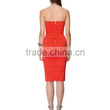 New Arrival Strapless Body-con Fit Bandage Dress 2015 Sexy Bandage Dress photo-3