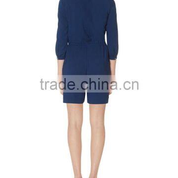 2016 v Neck Playsuit Pleated Women's Romper photo-3