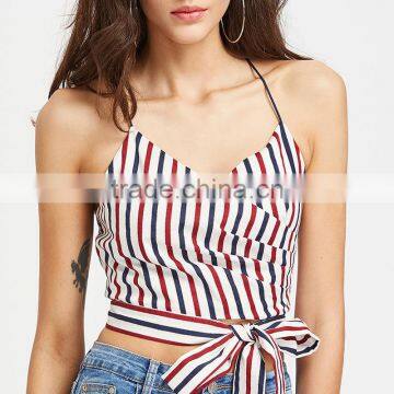 Bownot and Stripe Tank Top, Ladies Fashion New Design Clothing 2017 photo-5
