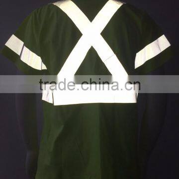 High Visibility Lime Short Sleeve CSA Z96 Reflective T-shirt photo-4