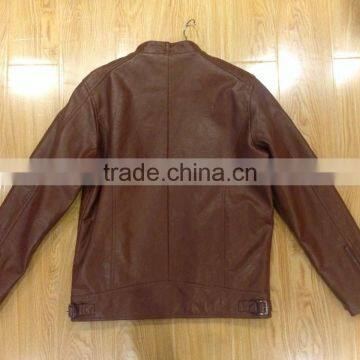 Man pu Leather Jacket #PL8703 photo-2