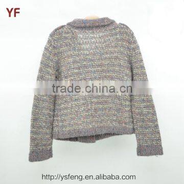 Hand Knitted Kids Cardigan Wool Sweater Knitting Design For Girl photo-2