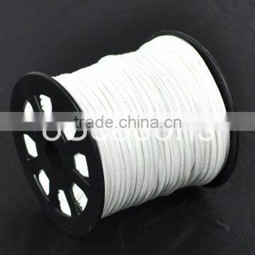 China Wholesale 2.5mm Wide White Velvet Cord for Necklace