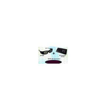 3D vision IR emitter and glasses for 3D Cybercaf