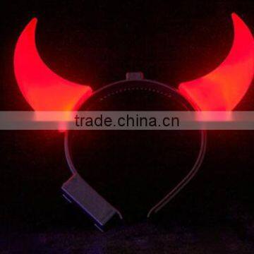 High Quality Plastic Led Ox Horn Halloween Party Headband photo-4