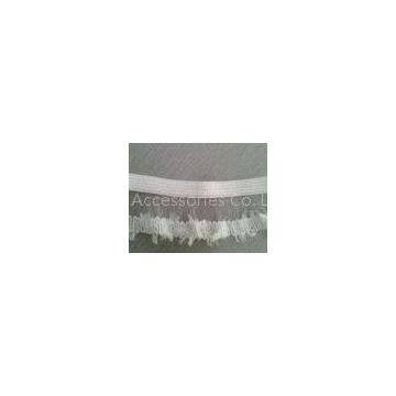White Woven Elastic Webbing / custom made nylon elastic tapes 2.5cm